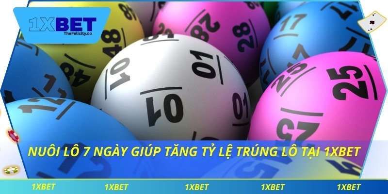 Nuôi lô 7 ngày giúp tăng tỷ lệ trúng lô tại 1xbet